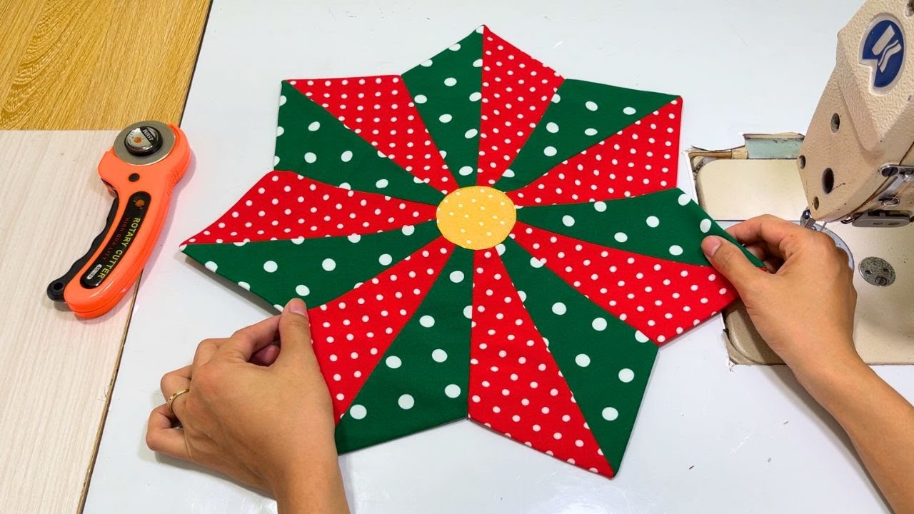 2 Sewing Ideas For Scrap Fabric That Will Make You Amazed - Table Topper, Pot Holder