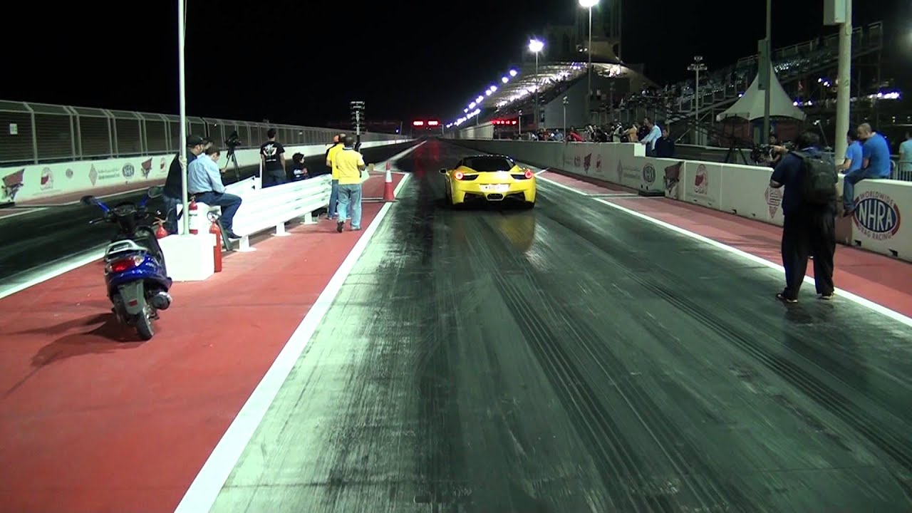 EKANOO RACING FERRARI 458 RUNS 11.3 @ 202 KM/H @ GULF RUN EVENT JAN 25 2013