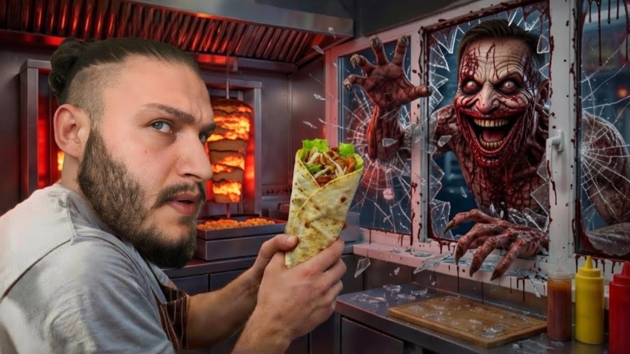 GECE CİNLİ İNSANLARA DÖNER SATMAK ! SHAWARMA KİOSK: THE ANOMALY