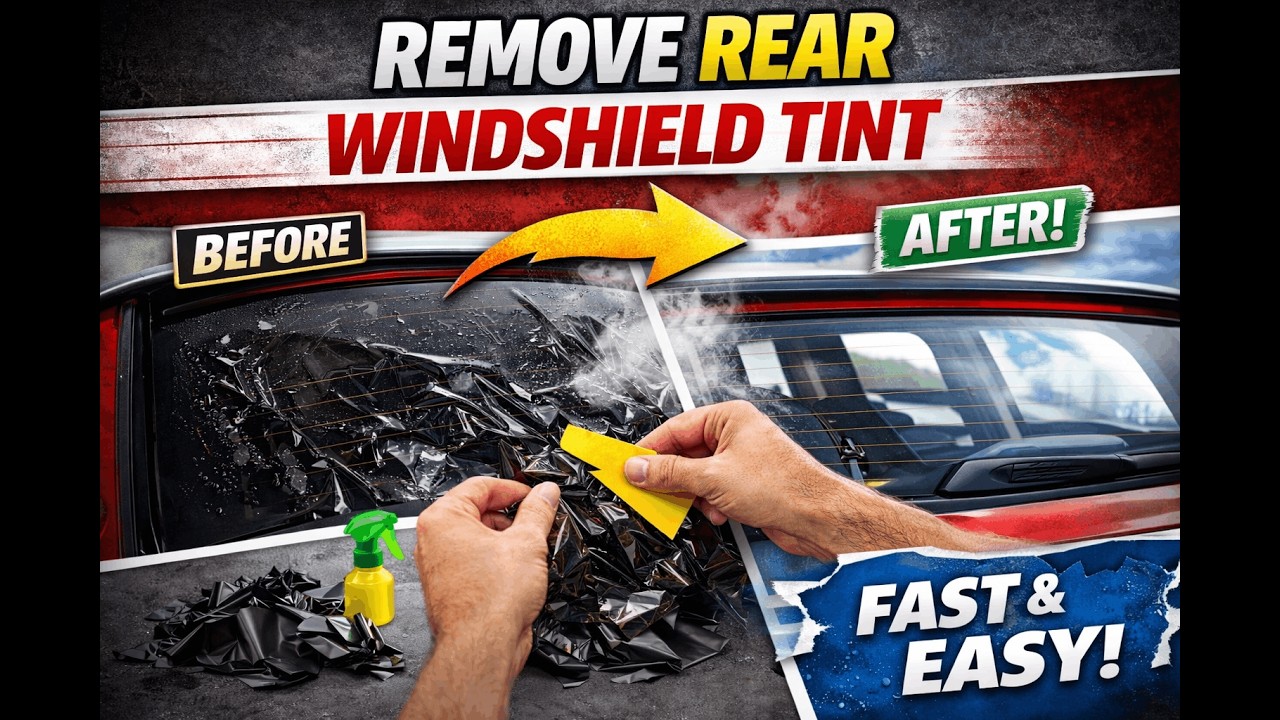 How To REMOVE Window TINT | EASY Method