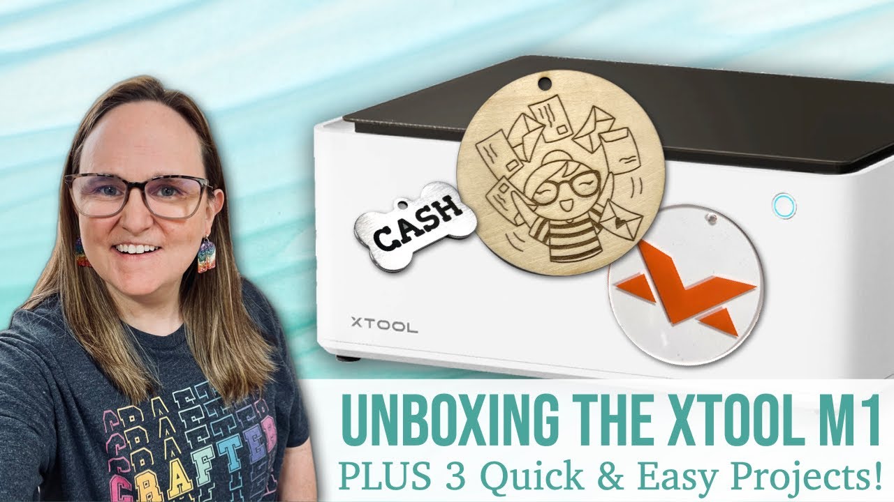 Unboxing the xTool M1 PLUS 3 Quick & Easy Beginner Projects! #xtool Desktop Laser Cutter