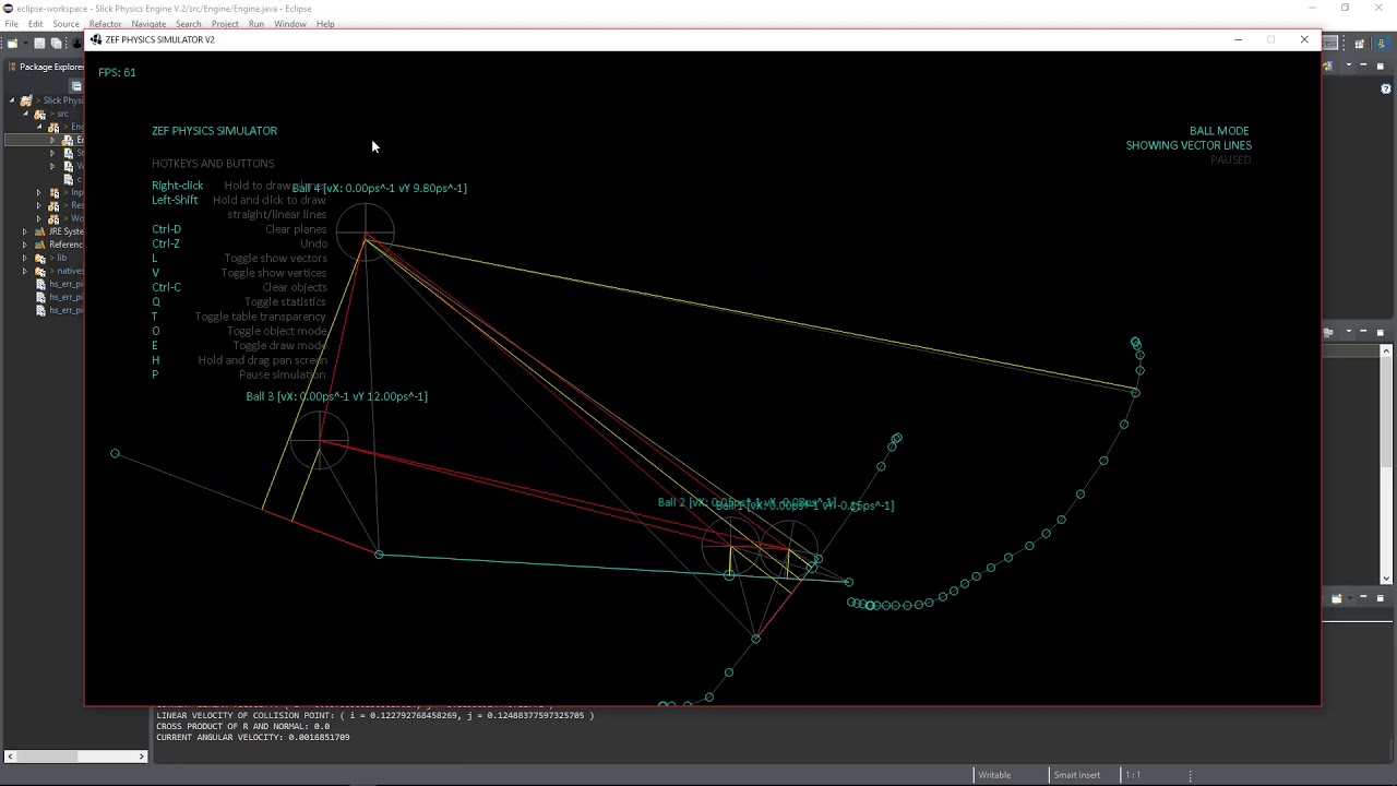 Physics Engine Test Demo 5 - Slick2D library Java - Bugs not fixed