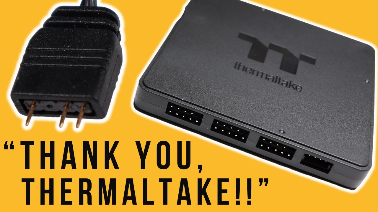 Управляйте вентиляторами Thermaltake с помощью iCUE, Aura Sync и других функций! - Контроллер TTS...