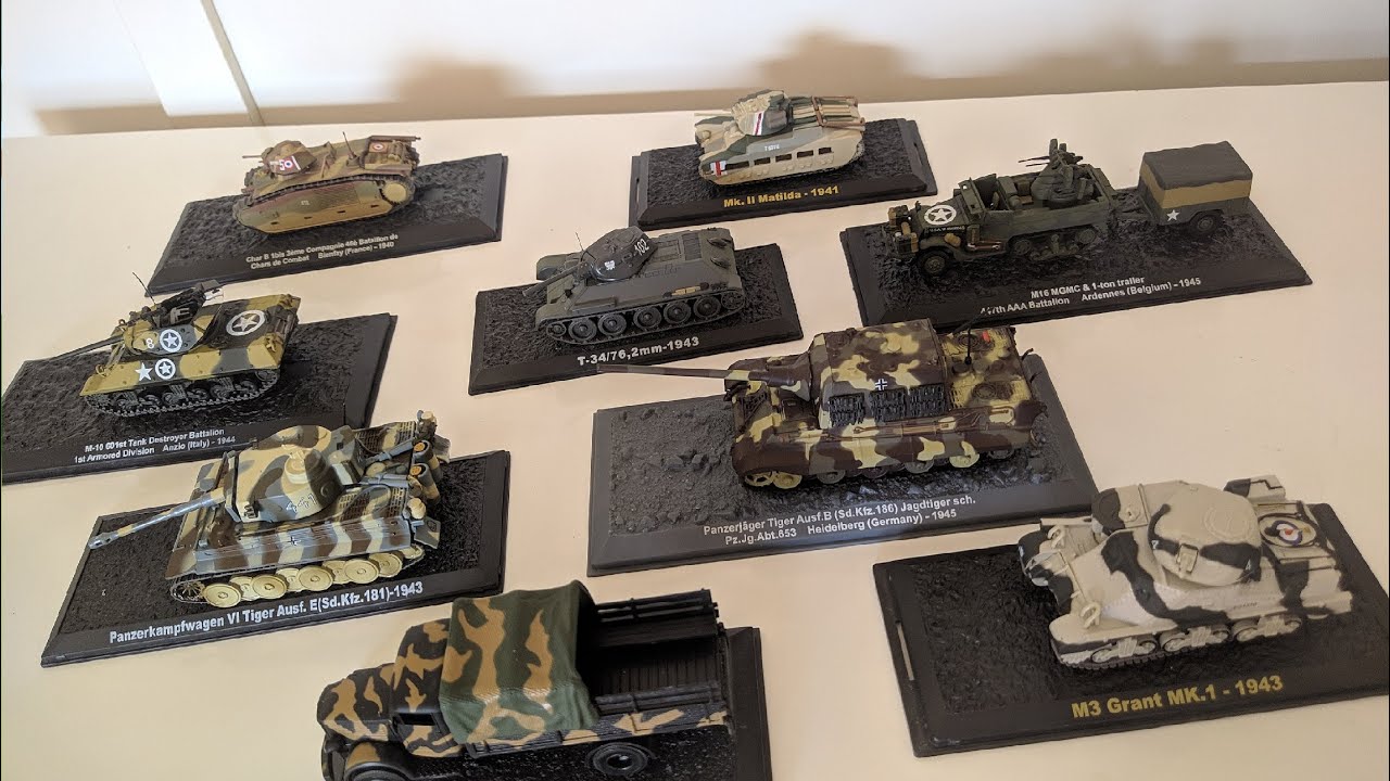Collection Tank Altaya Part 1 Diecast Coleção tank Altaya miniaturas.