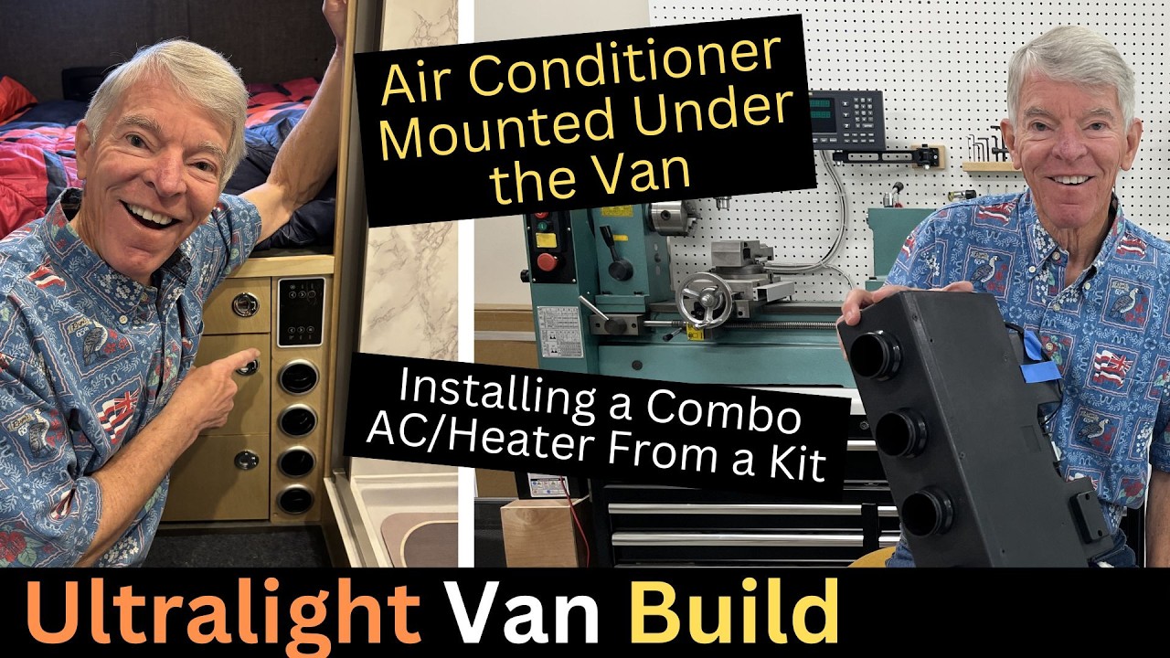 Air conditioner mounted under a ProMaster van