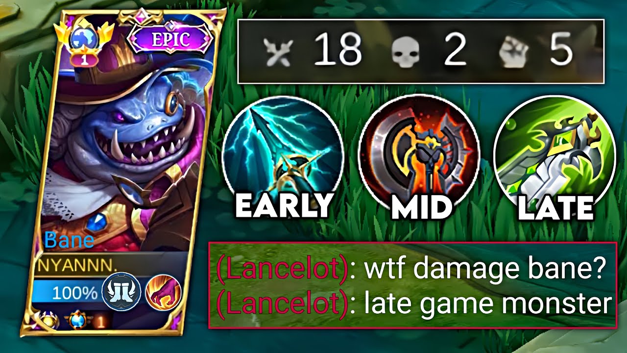 BANE NEW META DAMAGE BUILD 2024!!( bane best build 2024 )