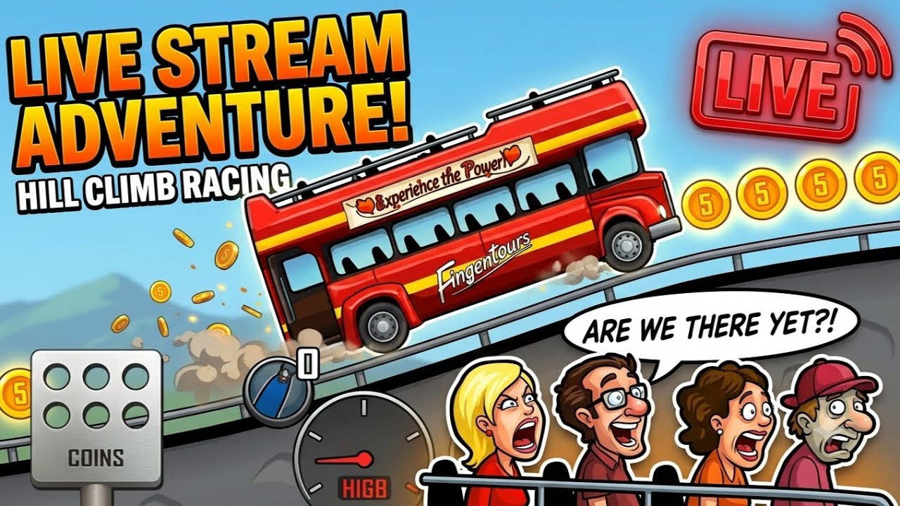 hill climb racing | game | live🔴                                            @TechnoGamerzOfficial