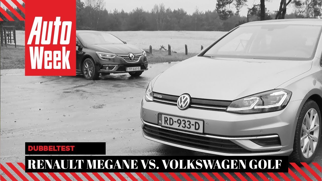 Renault Mégane vs Volkswagen Golf - AutoWeek Dubbeltest - English subtitles