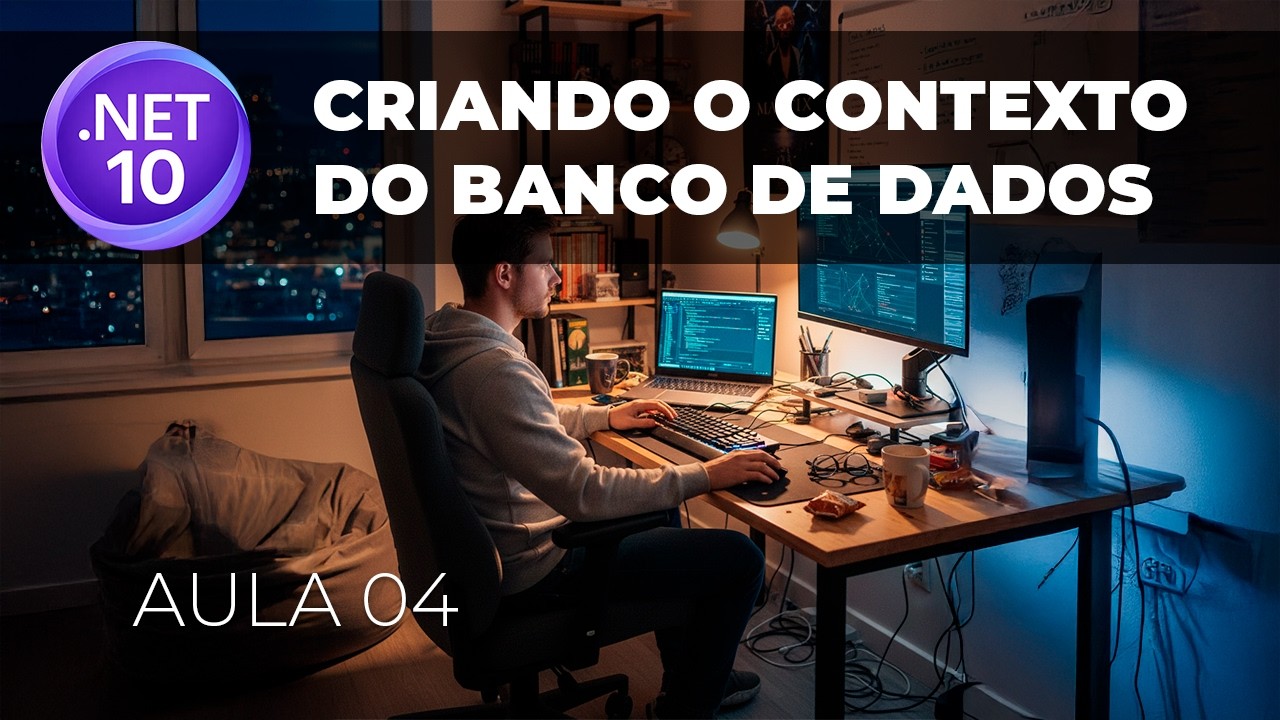 Criando o contexto do banco de dados no  .NET 10 | Aula 04