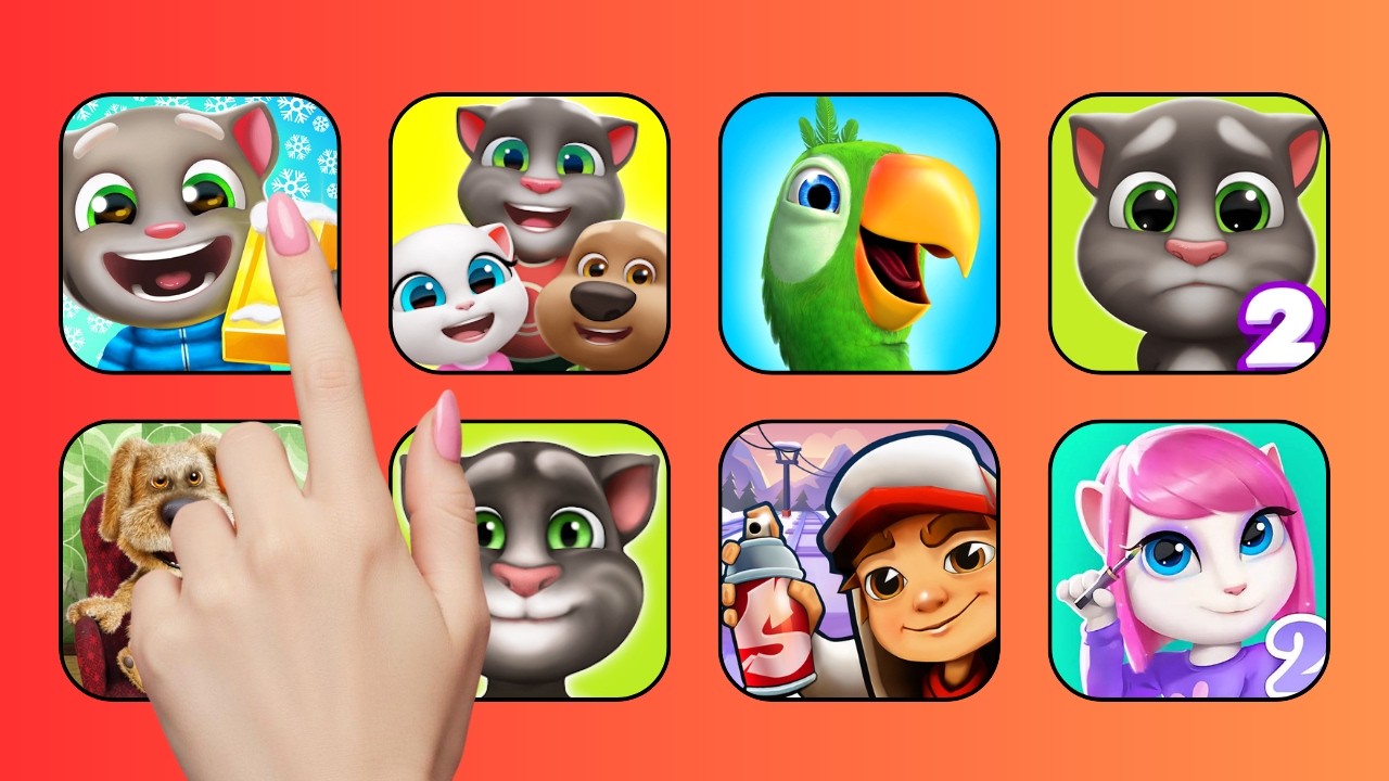 Talking Tom Hero Dash​,My Talking Tom Friends, Talking Pierre​, My Talking Tom 2​, My Talking Angela