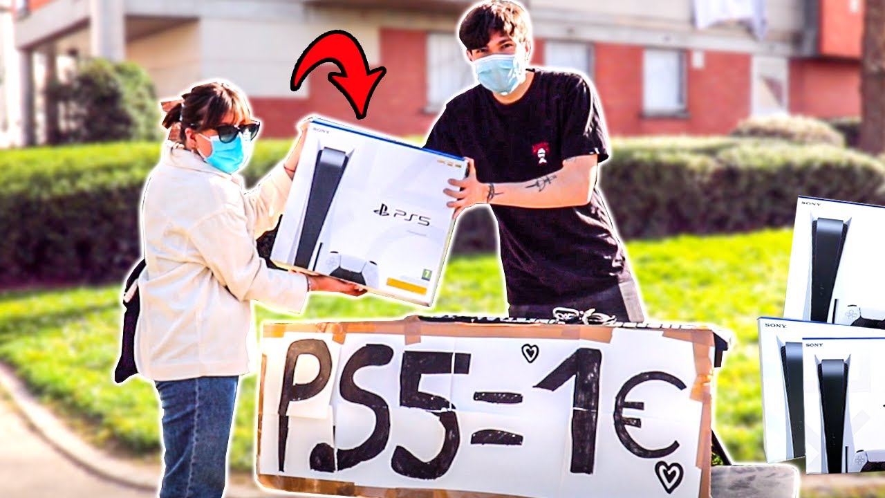 VENDRE DES PS5 À 1€ DANS LA RUE !!