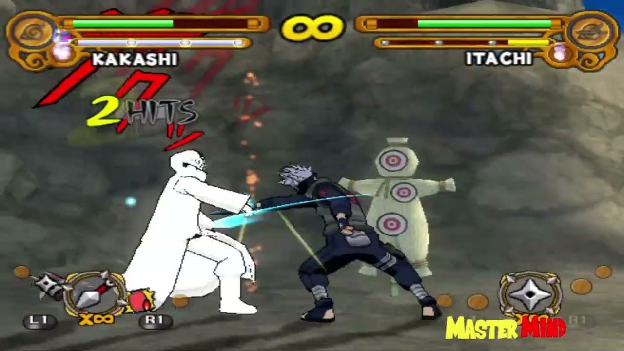 Naruto Ultimate Ninja 3 Kakashi vs Itachi Insane Highest CPU Handicap