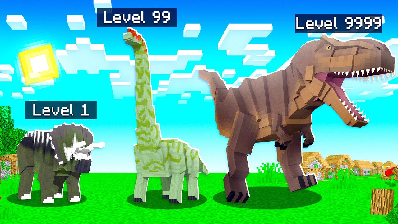 COMA DINOSSAUROS PARA EVOLUIR no MINECRFAT! ‹ Koow ›