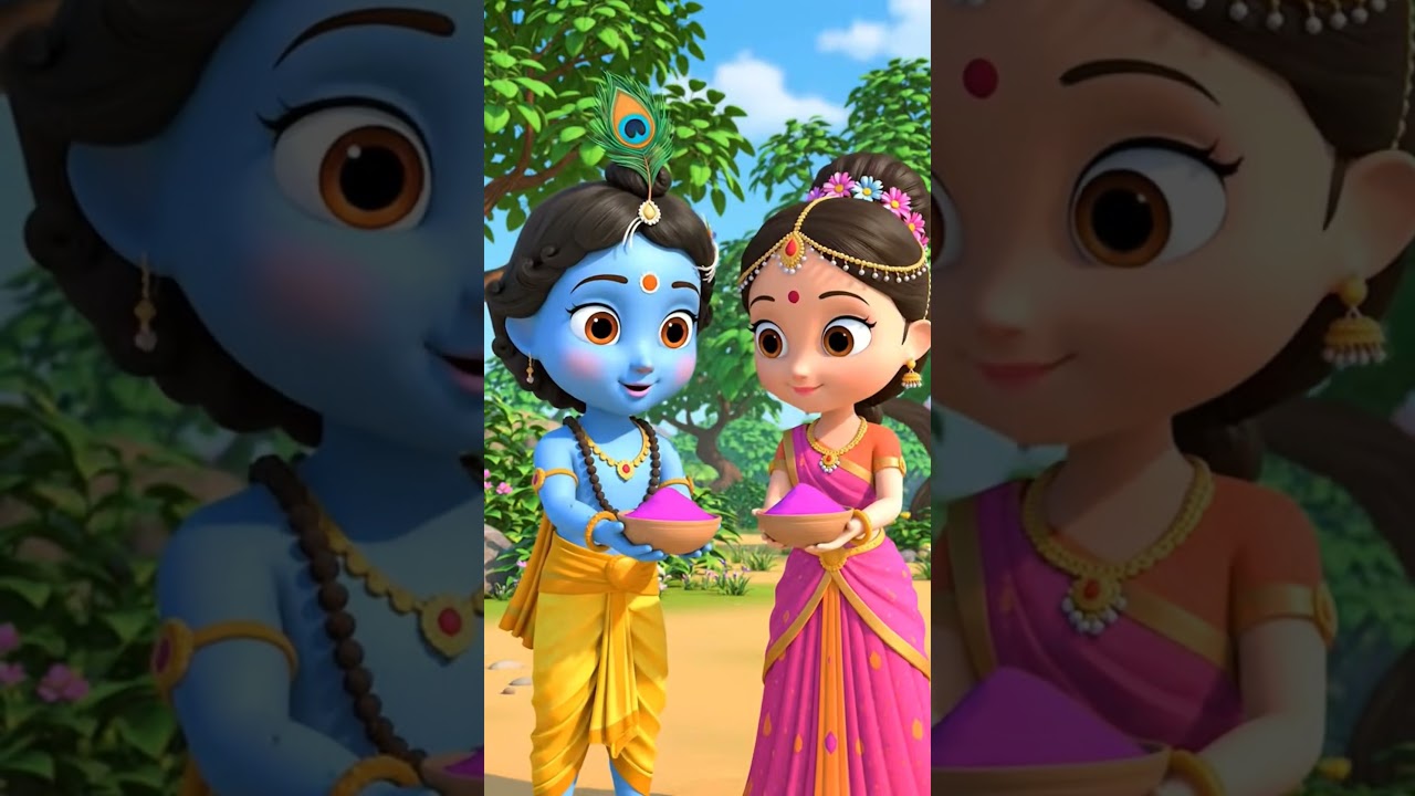 🌸 Radha Krishna Holi Special 2026 | Barsana Holi Status | Vrindavan Holi Short| Holi status video
