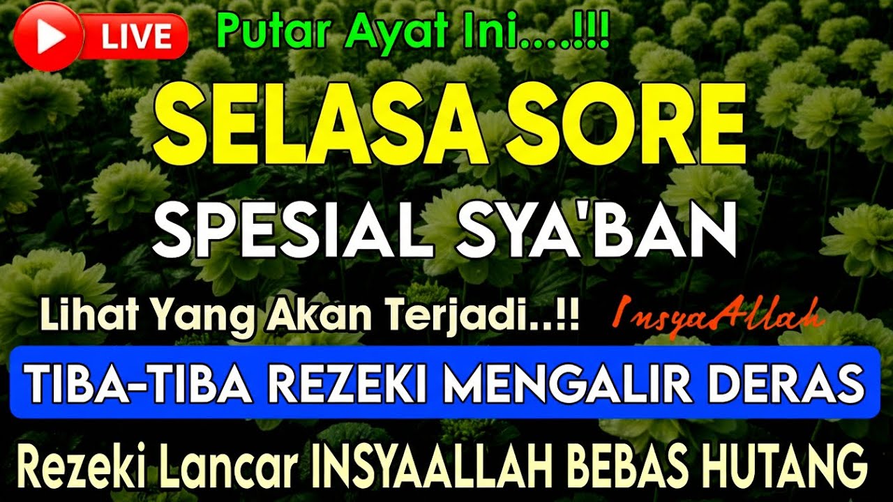 Putar Ayat ini Di Bulan Rajab - Segala Hajad Dikabulkan, Rezeki Mengalir Deras, Aamiin