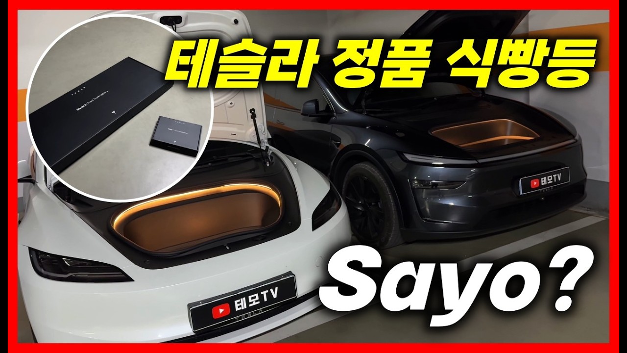 테슬라 정품 프렁크 LED 식빵등 살만 한가?