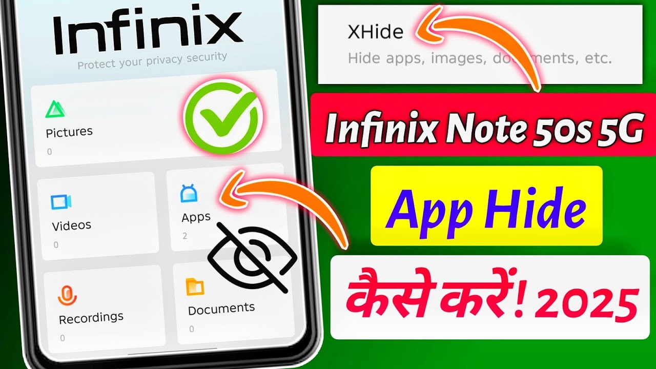 infinix note 50s me app hide kaise kare | infinix note 50s 5g app hide | infinix mobile app hide