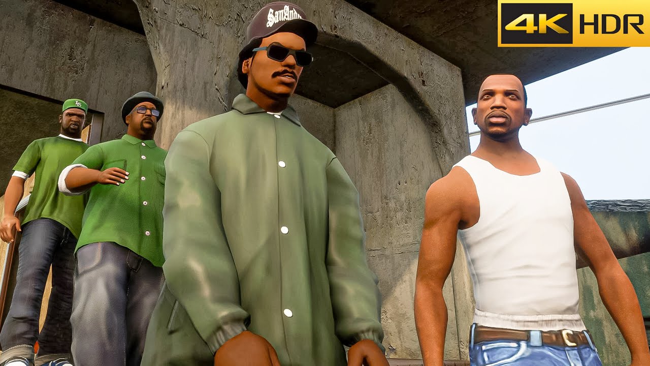 Meeting Homies - GTA San Andreas PS5™ Remastered 4K HDR Gameplay (Definitive Edition)