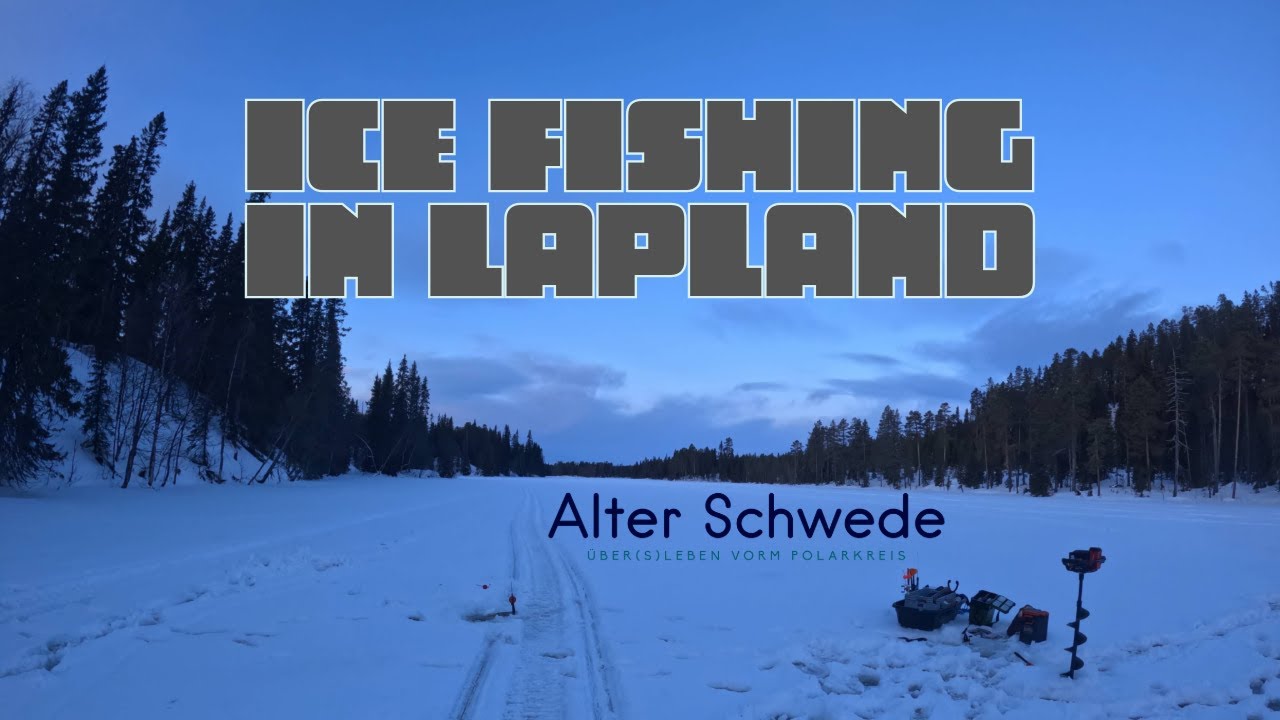 Eisangeln in Lappland