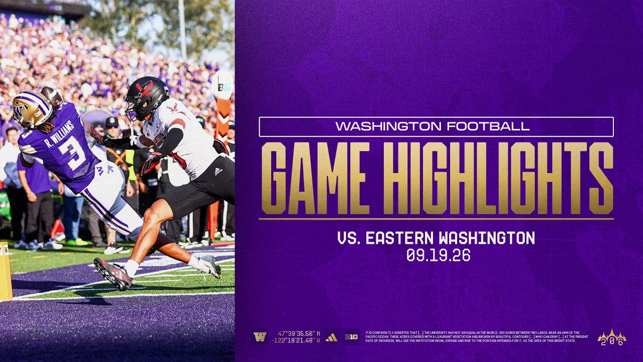 Washington 48, Eastern Washington 16 | Huskies Highlights