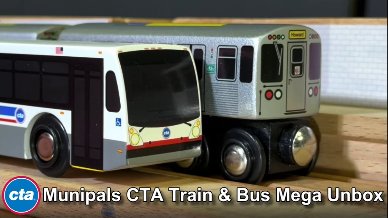 Munipals CTA Yellow Line 5000 Series Train & Bus Mega Unbox & First Test Run