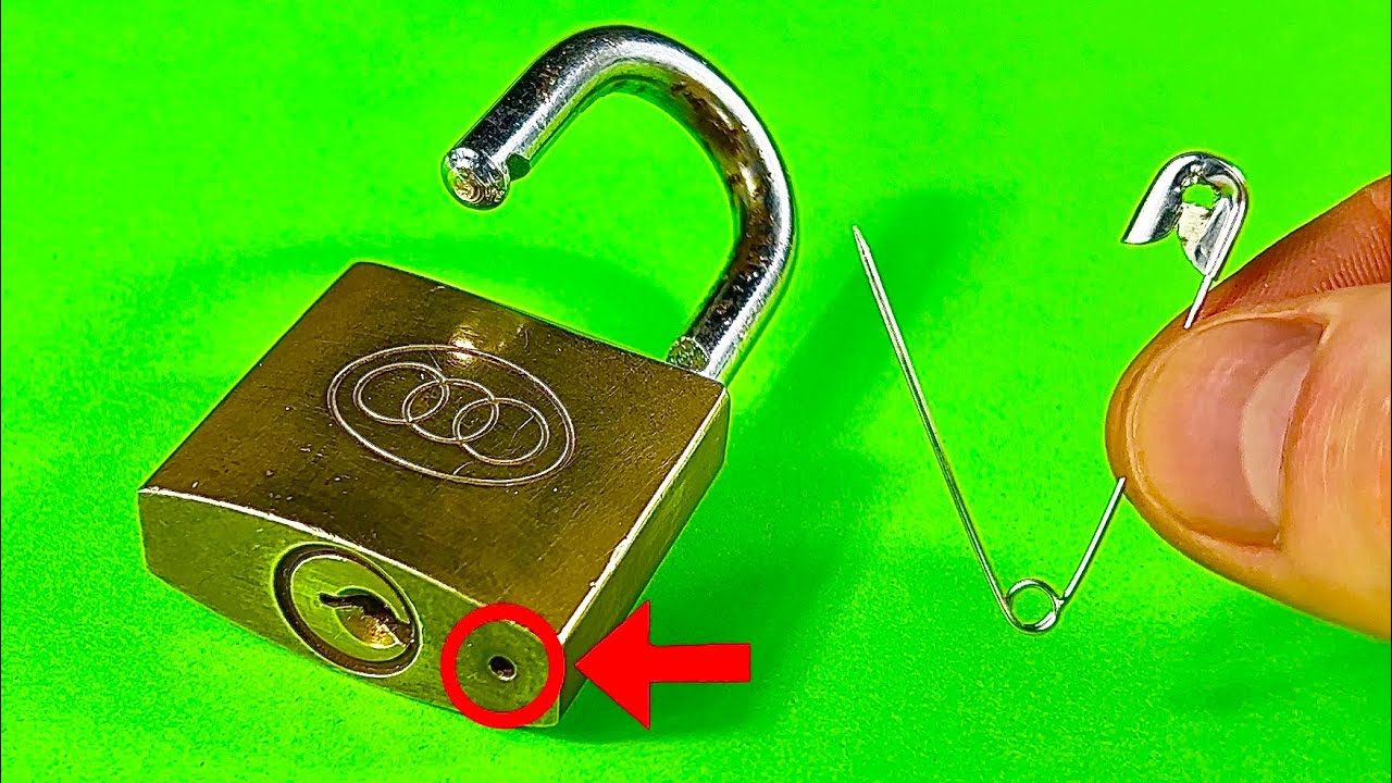 3 ways to open a lock / How to open a lock without key