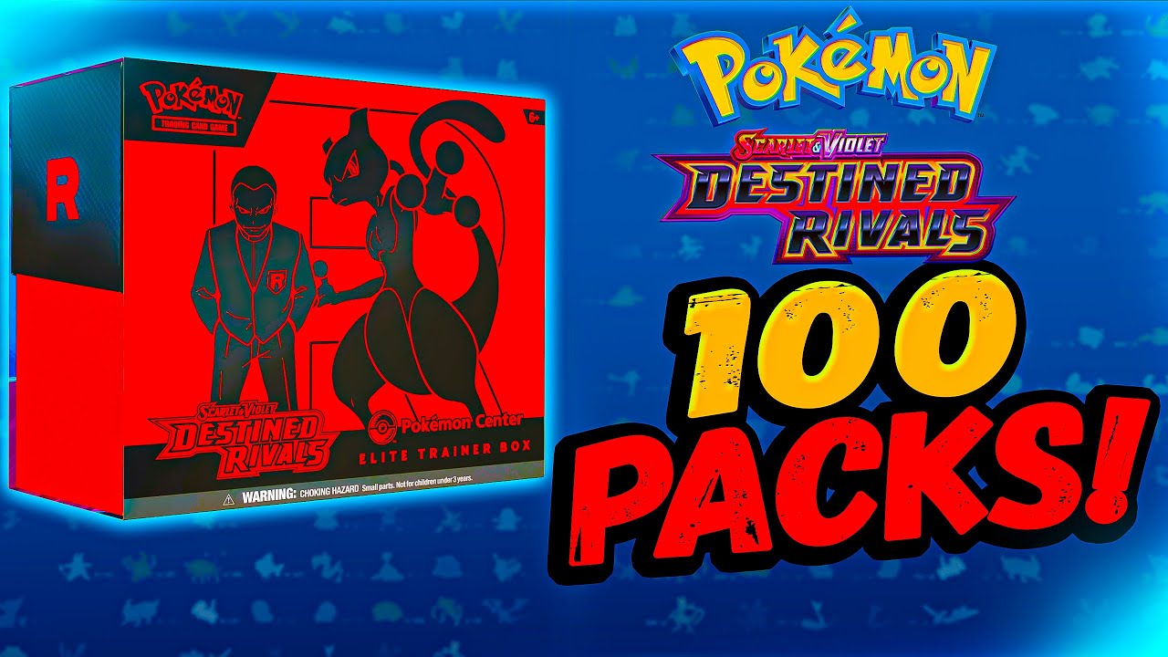 Opening 100 Pokémon Destined Rivals Booster Packs!