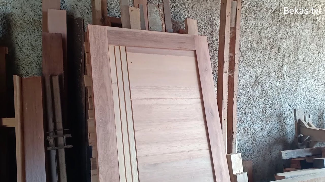Cara membuat Pintu kayu minimalis dari kayu bekas