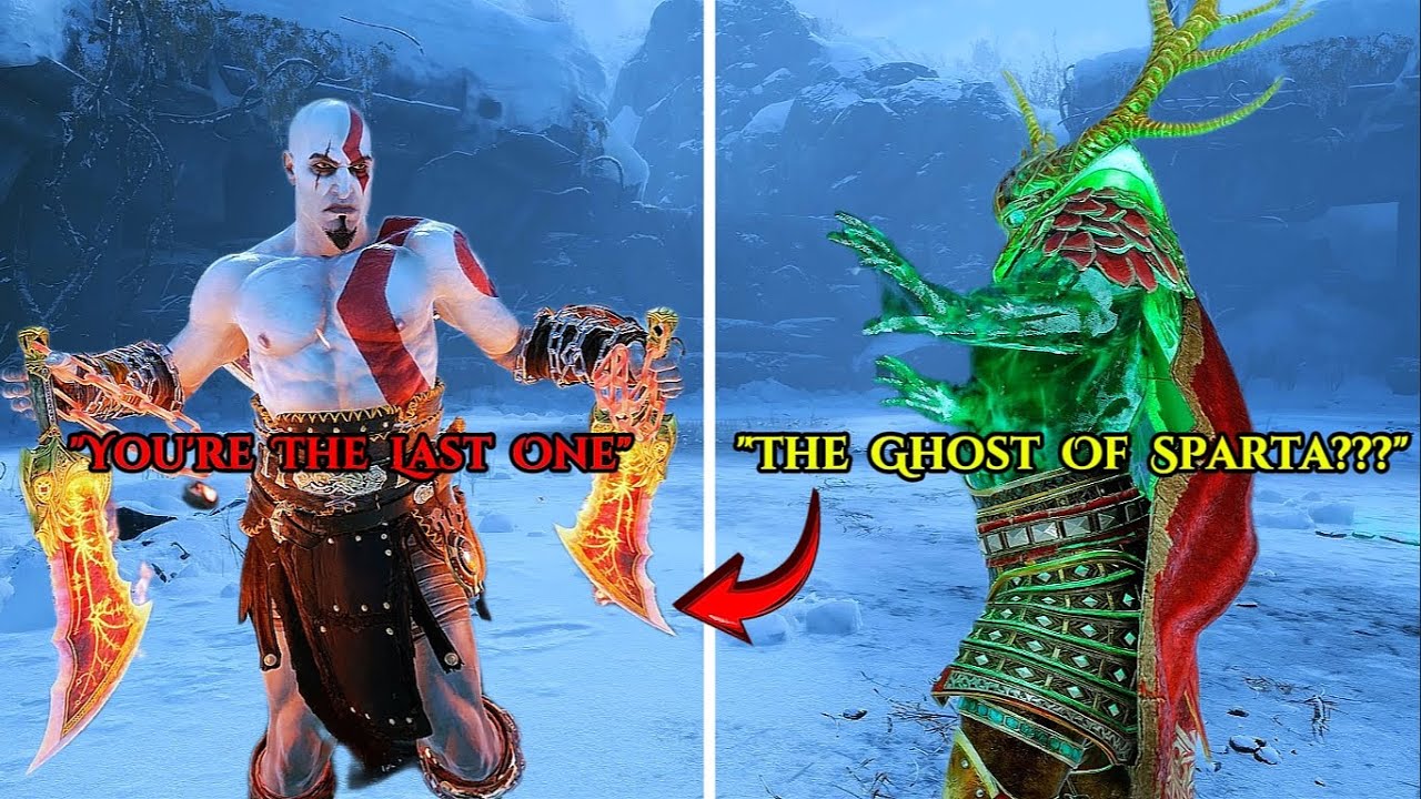 Молодой Кратос в ужасе от короля Хрольфа - God Of War Ragnarok