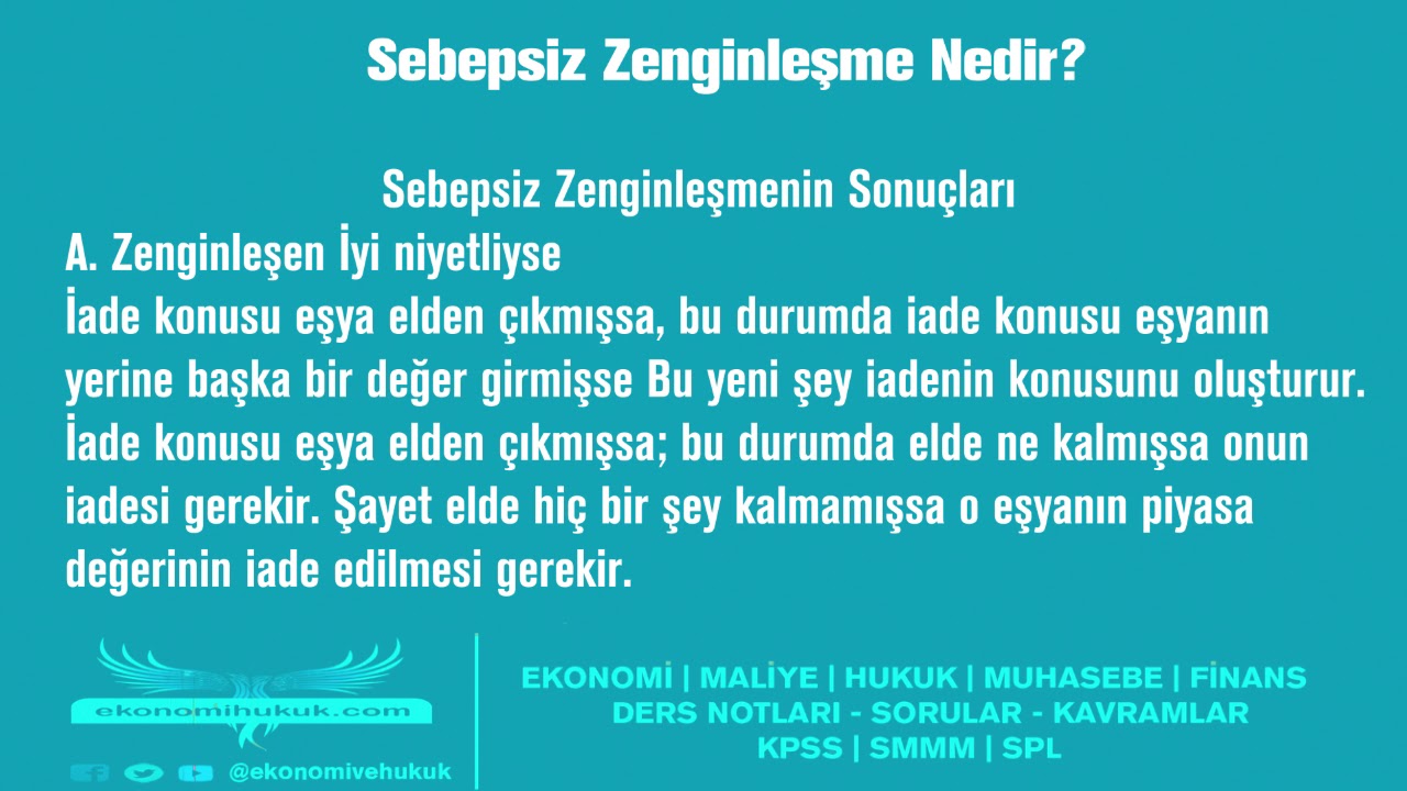 Sebepsiz Zenginleşme Nedir?