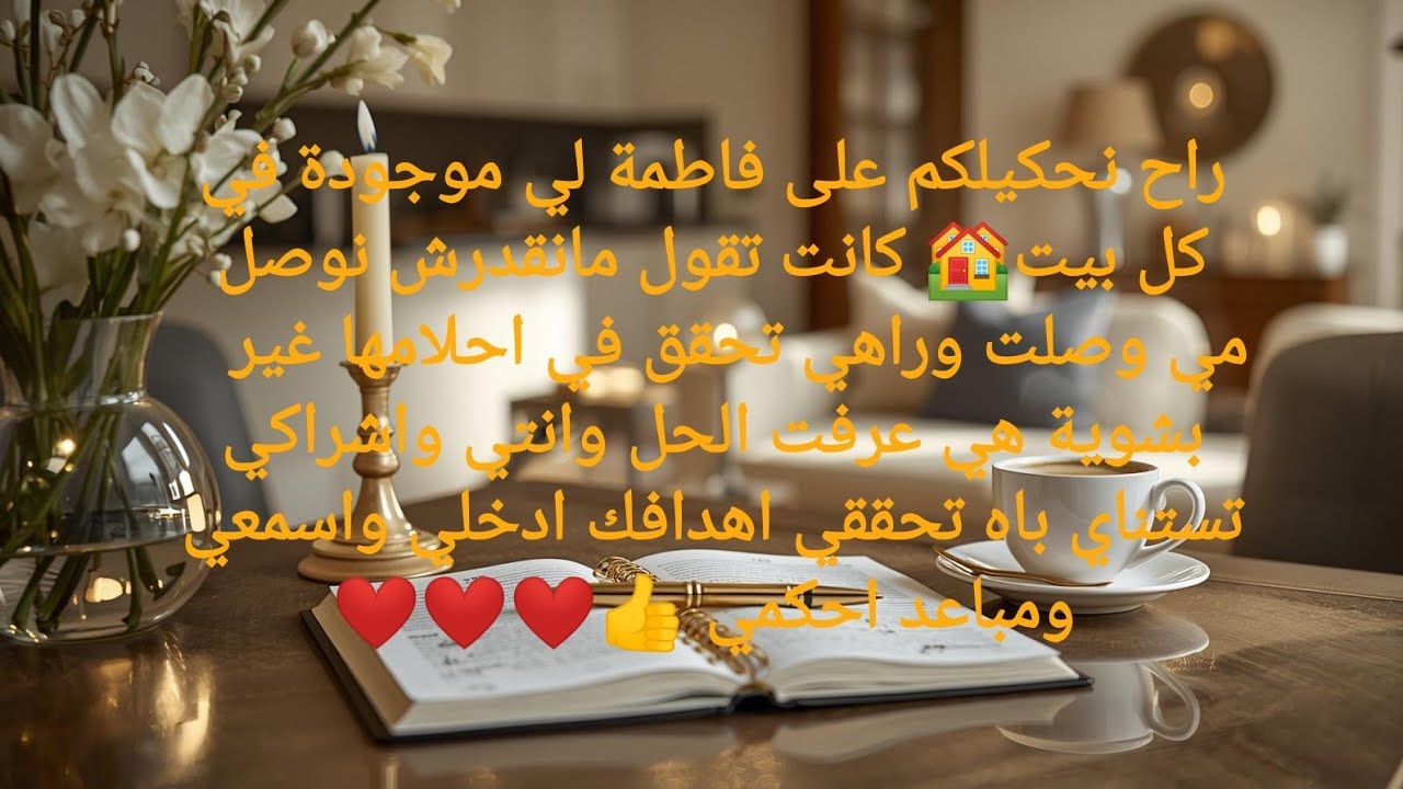 ارواحي نعلمك كيفاه تنظمي حياتك وتوصلي لاهدافك🏘️🚗 بطريقة بسيطة جدا لحكاية ليوم على فاطمة🤩