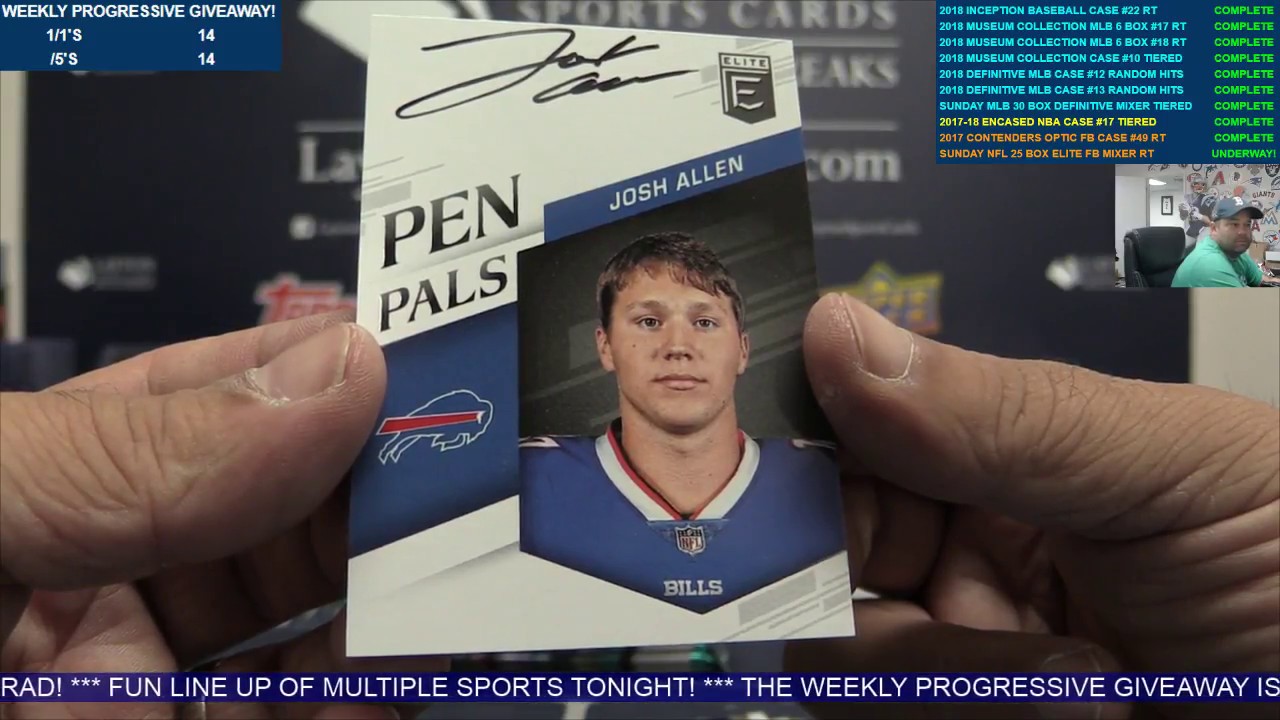 2018 Panini Donruss Elite Football Box Break for Matthew R