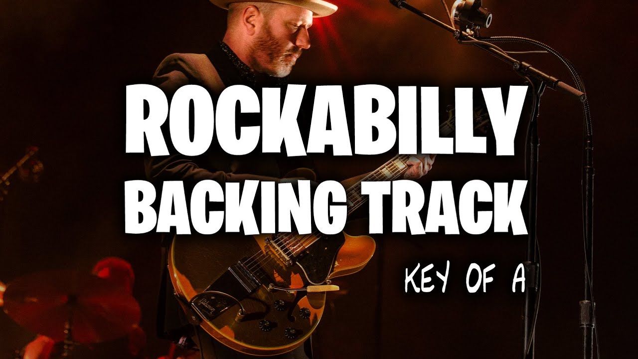 Rockabilly Blues Backing Track key of A