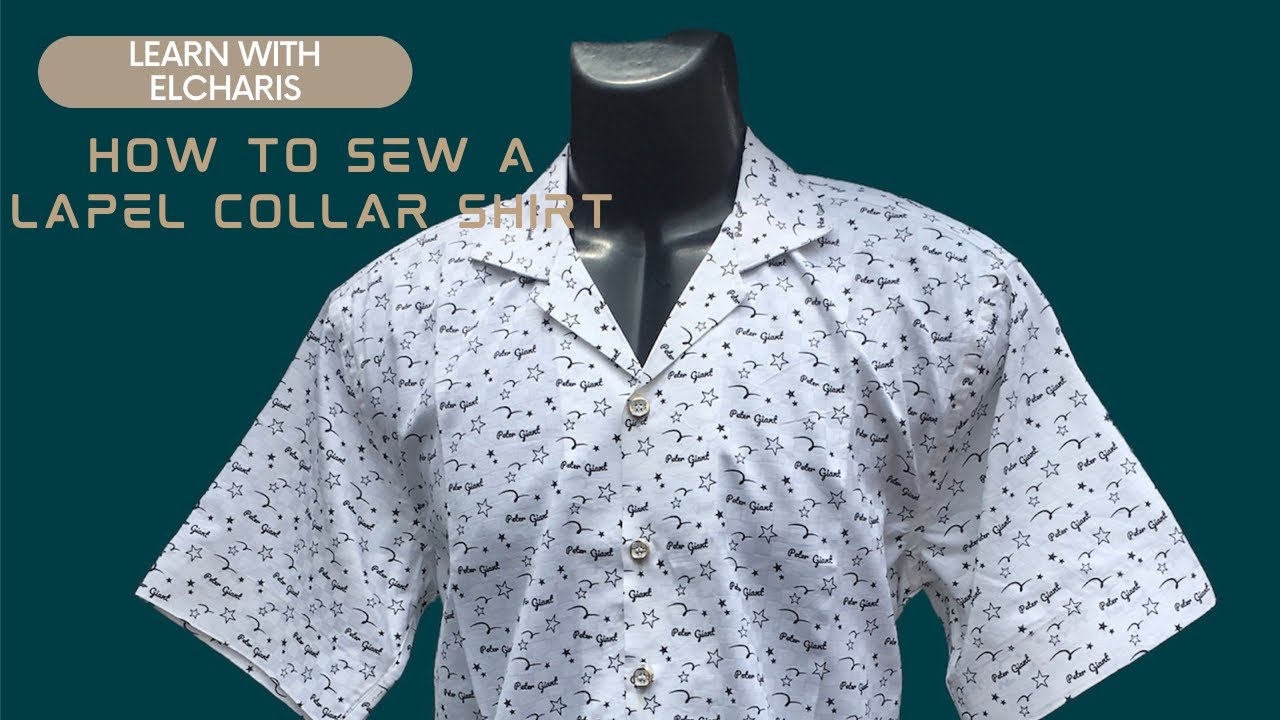 HOW TO SEW A LAPEL COLLAR SHIRT part1#fashion #video #sewing #learn #tutorial #shirts #lapel #howto