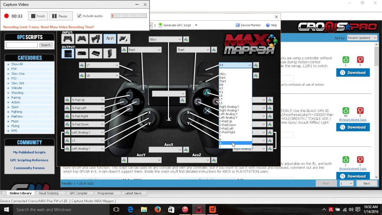 How To Create and Load  GPC Script To CronusMax/CronusPlus