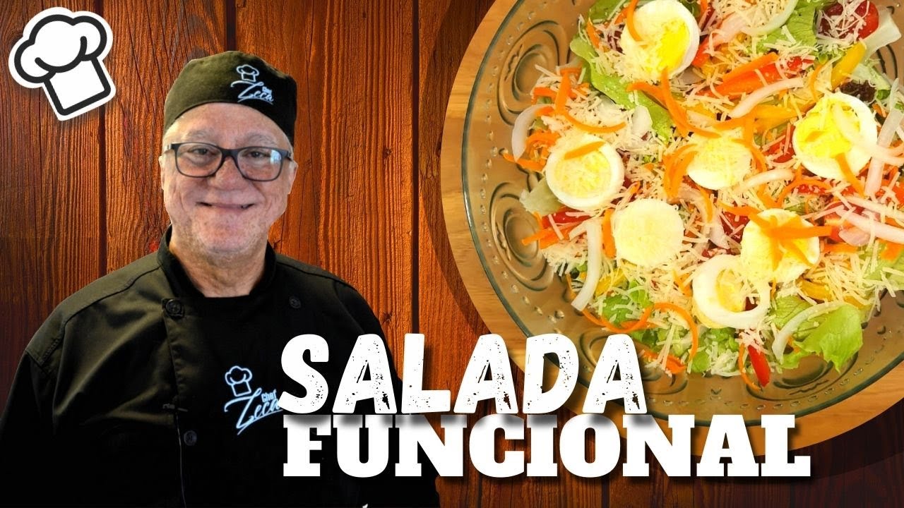 Salada vegetariana e funcional! | Chef Zeca ensina!