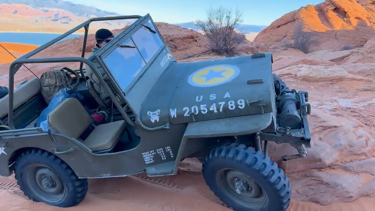 Classic Jeeps on The Double Sammy Trail in January 2025