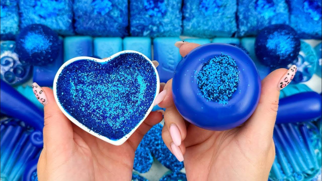 @AllaAsmr ASMR★Soap boxes with foam glitter & starch★4K★