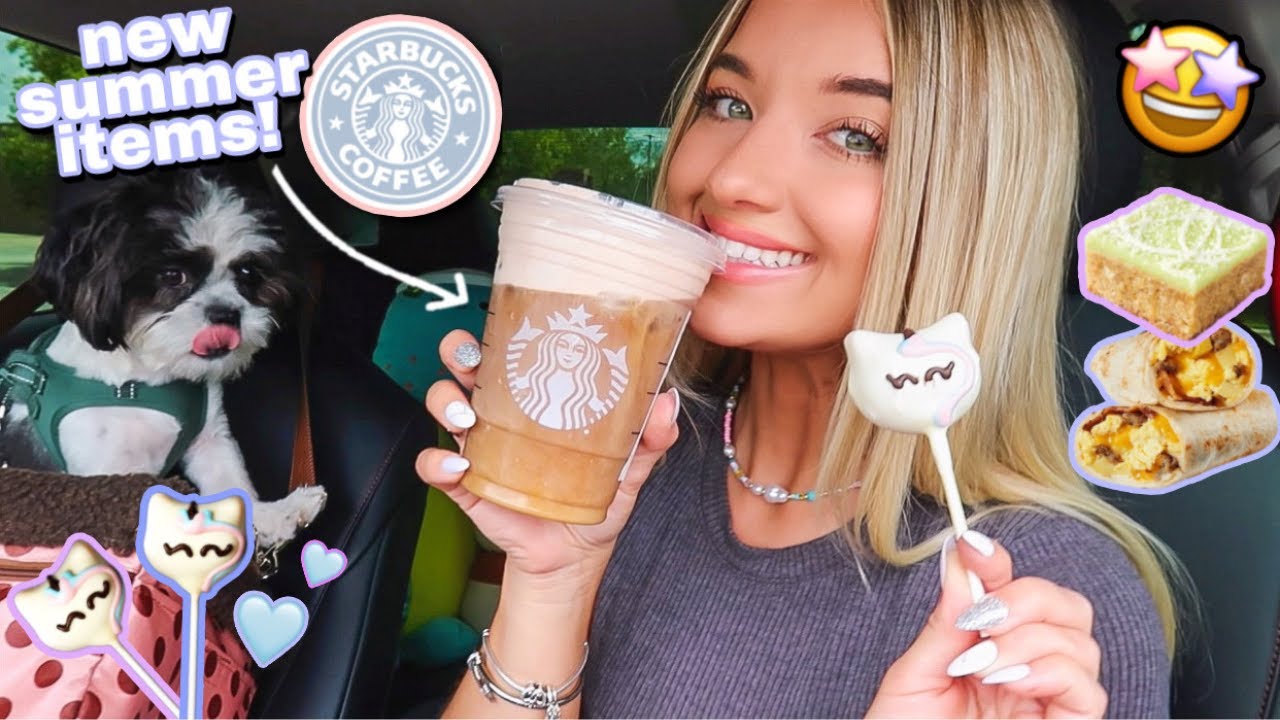 Trying STARBUCKS NEW SUMMER Menu Items! 🥥🍫 Chocolate Cream Cold Brew + more!