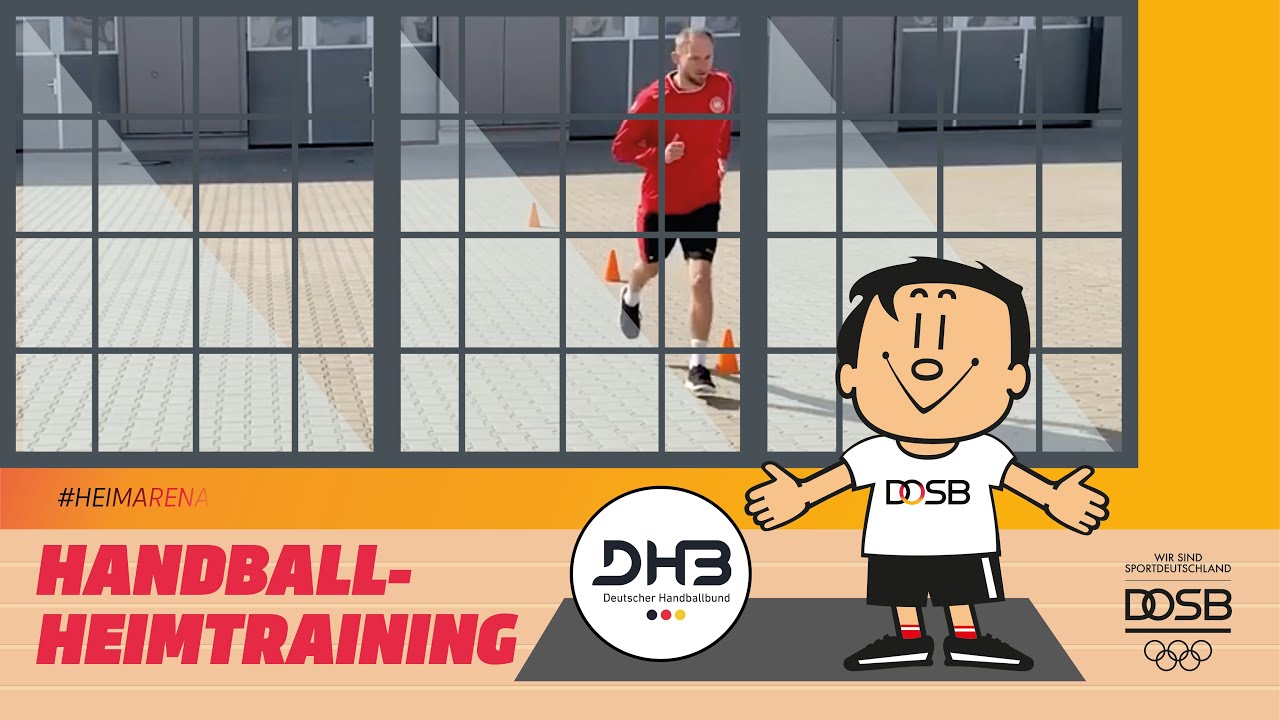 Schnelligkeit und Richtungswechsel - Heimtraining mit dem DHB | #HeimArena