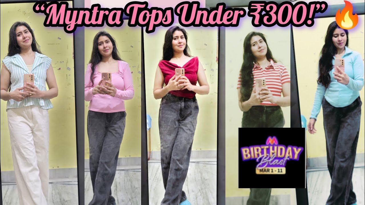 “Myntra Birthday Sale – Tops Under ₹300!” 🛍️✨
