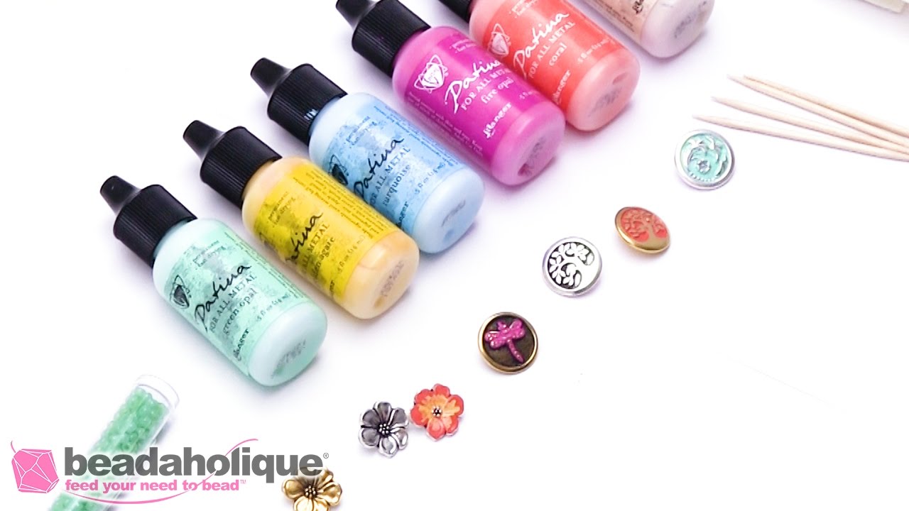 How to Use Vintaj Patinas to Add Color to Buttons