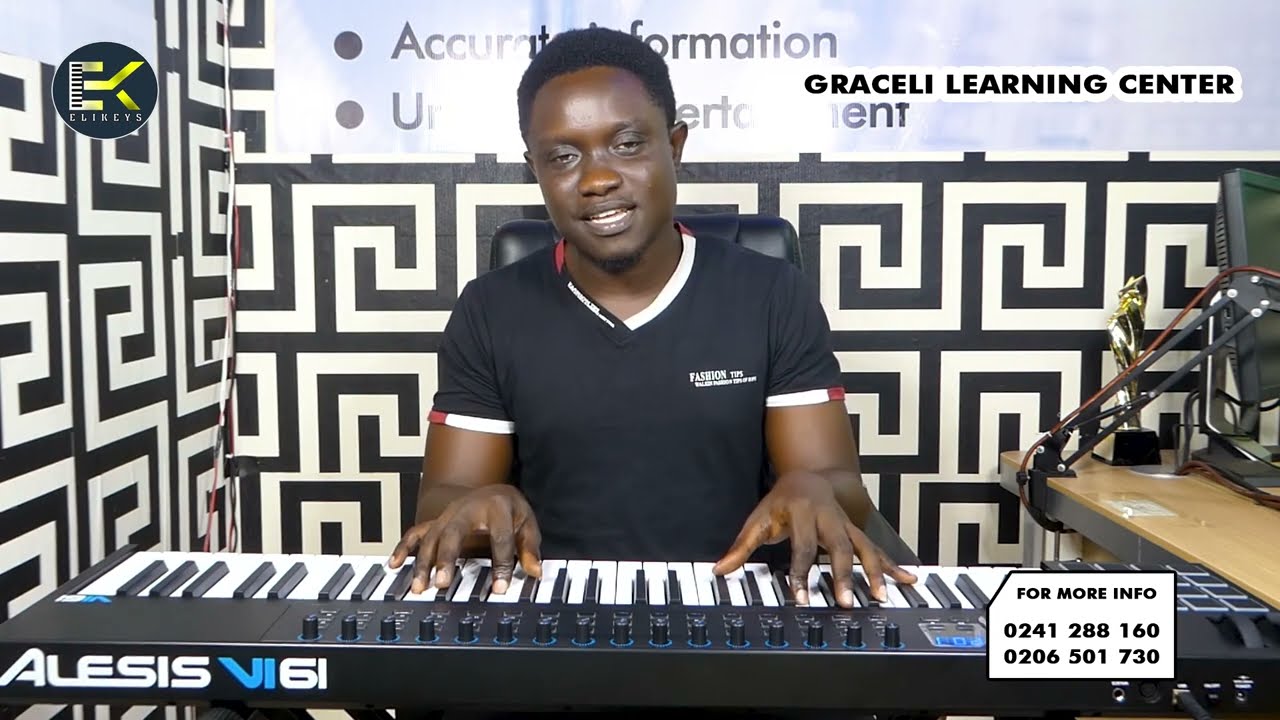 Learn how to play “Waseda dwom nie” by Anita Obeng with Elikeys