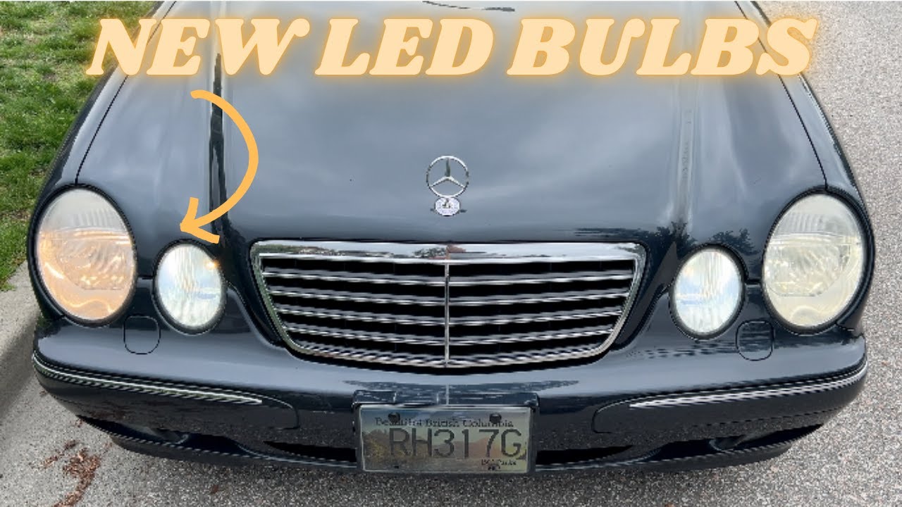 Upgrading Mercedes E320 Headlight Bulbs