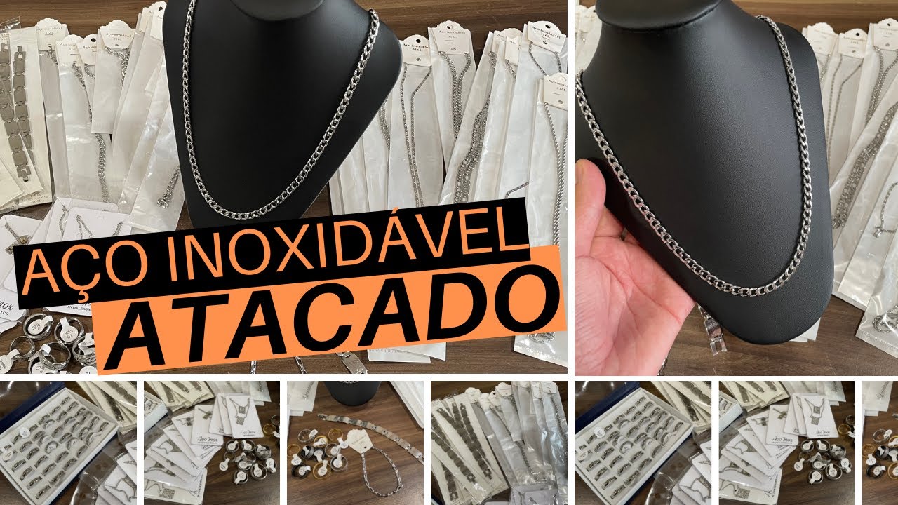 AÇO INOXIDÁVEL ATACADO SEMI JOIAS | FORNECEDOR ONLINE 🇧🇷