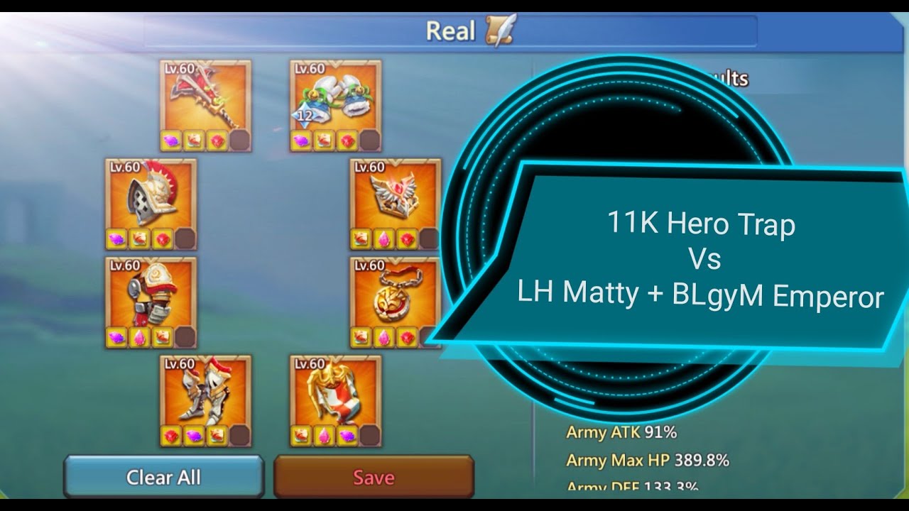 11K Hero Trap Caps LH Matty And Full Emperor Blgym In Another Rally Party. 31 Billion might!