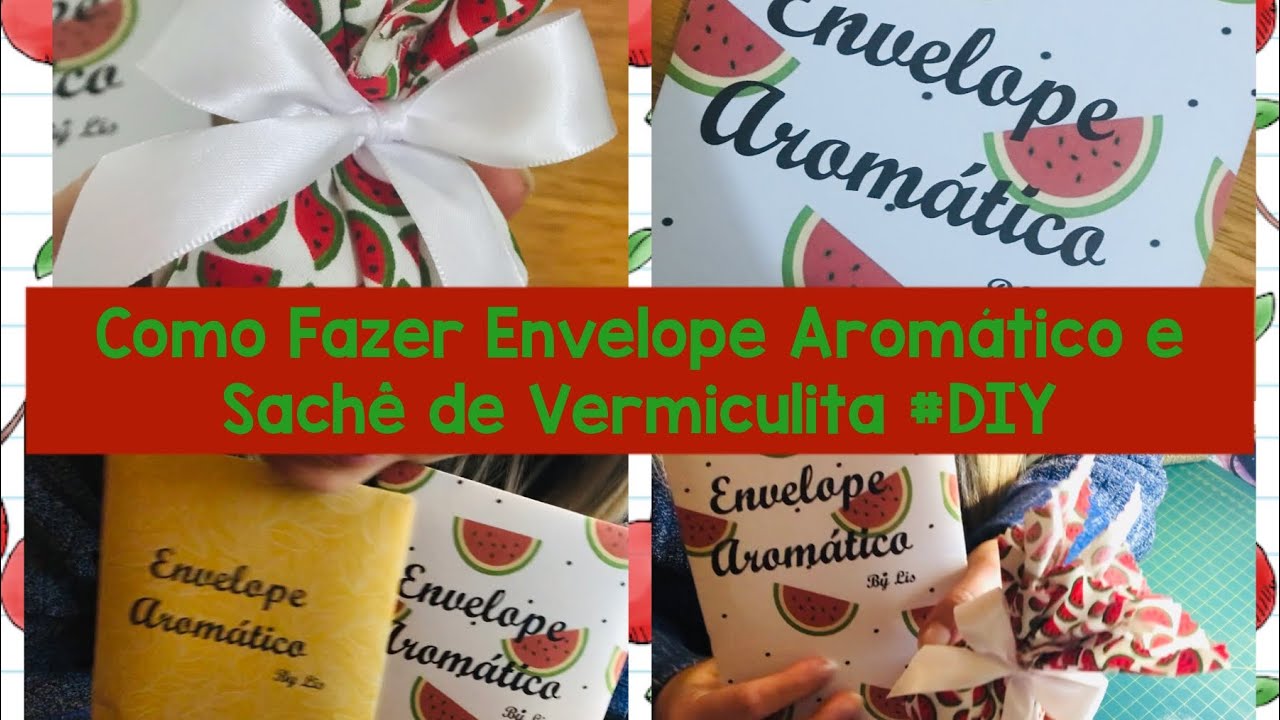Como fazer Envelope Aromático e Sachê de #Vermiculita #fácil #DIY #Envelopearomatico