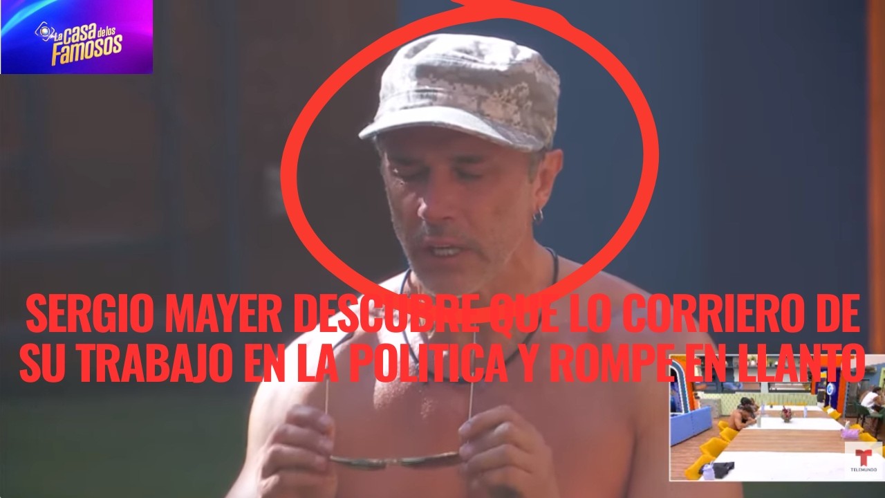 SERGIO MAYER DESCUBRE QUE LO CORRIERO DE SU TRABAJO EN LA POLITICA Y ROMPE EN LLANTO EN LCDLF 6
