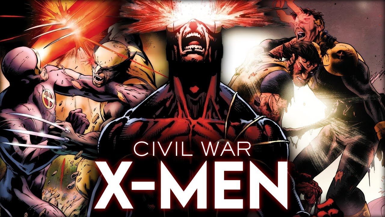 L'HISTOIRE de la CIVIL WAR MUTANTE ! (Cyclope vs Wolverine)
