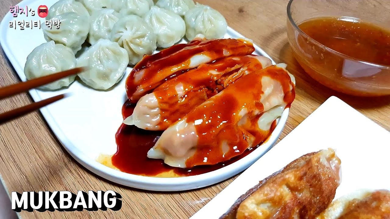 리얼먹방:) 만두먹방🥟 제대로 한번 밀어넣어 보겠습니다!!!ㅣSPICY DUMPLINGSㅣ辛い餃子ㅣMUKBANG//EATING SHOW